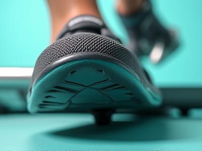 Close up of the non-slip pedal and hydraulic system of the mini stepper